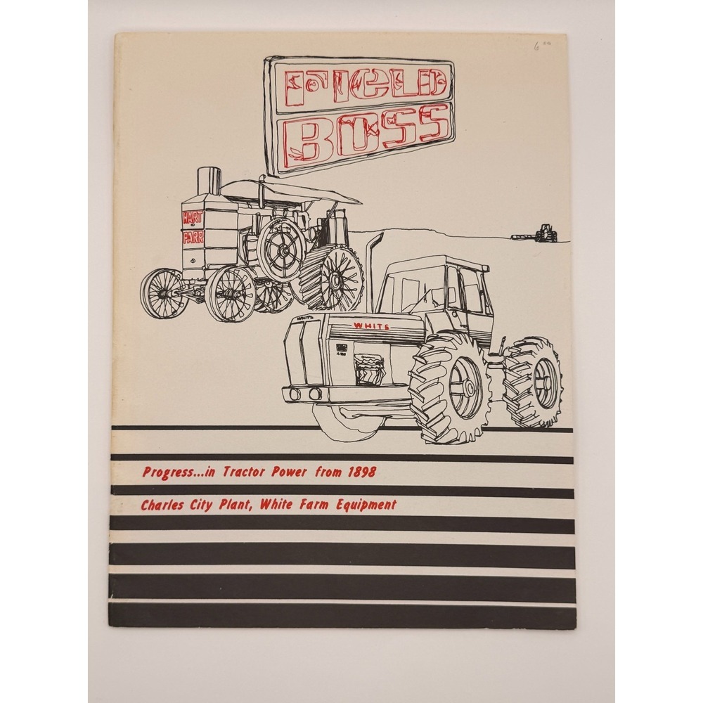Vintage White Field Boss Tractor Booklet Progress‎ in Tractor Power 1898